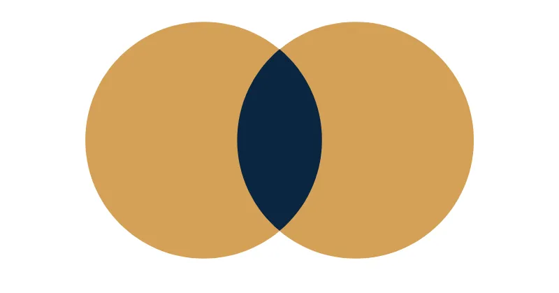 A venn diagram in the style of SQL illustrations